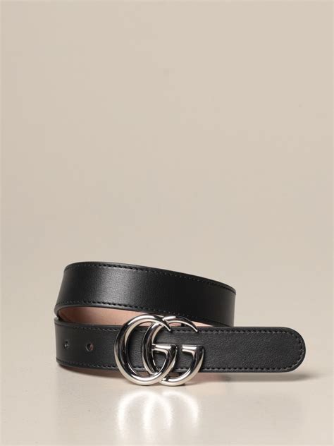 lunghezza cintura gucci bambino taglia l|Cintura in pelle in Nero .